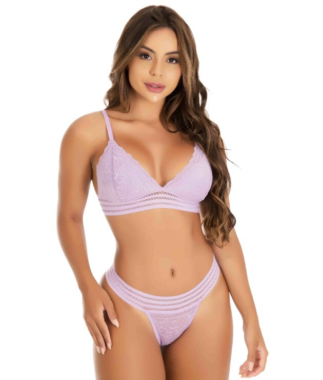 Conjunto de lingerie sensual com fio duplo – Graciele